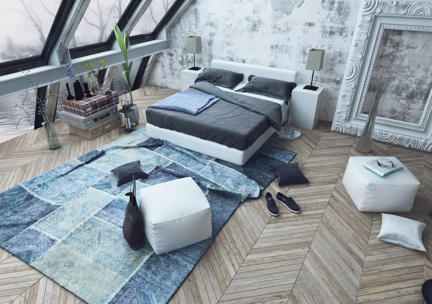 Orientalischer Patchwork Teppich